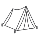 A-Frame Camping Tent icon