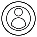 Account Black Outline icon