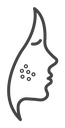 Acne Black Outline icon