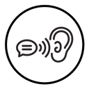 Active listening icon