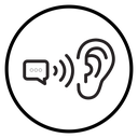 Active listening icon