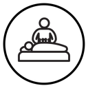 Acupuncture therapy Black Outline icon