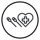 Acupuncture therapy Black Outline icon