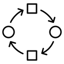 Adaptation Black Outline icon