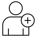 Add a new user icon