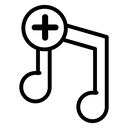 Add music icon
