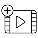Add Video Film Strip icon