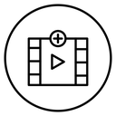 Add Video Film Strip icon