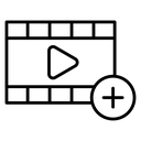 Add Video Film Strip icon
