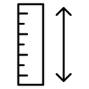 Adjustable height icon