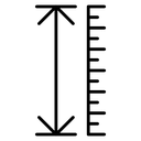 Adjustable height icon
