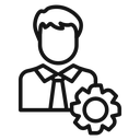 Administrator Black Outline icon