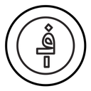 Afghan afghani currency icon