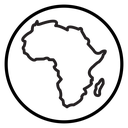 Africa map icon