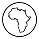 Africa map icon
