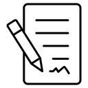 Agreement Black Outline icon