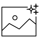Ai photo generate icon