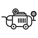 Air compressor pump icon