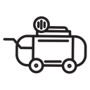 Air compressor pump icon