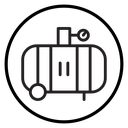 Air compressor pump icon