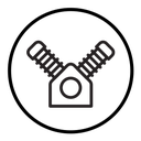 Air compressor pump icon