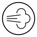 Air spray cloud icon