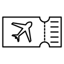 Airline ticket icon