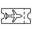 Airline ticket icon