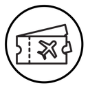 Airline ticket icon