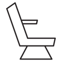 Airplane seat 2 icon