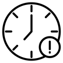 Alarm exclamation icon