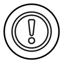 Alarm exclamation icon