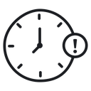 Alarm exclamation 3 icon