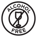 Alcohol free icon