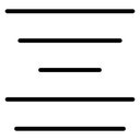 Align Center Text Lines icon