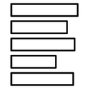 Align Left Text Lines icon