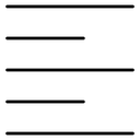 Align Left Text Lines icon