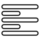 Alignment Black Outline icon