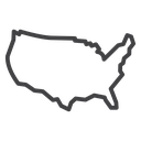 America map icon