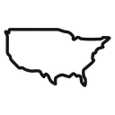 America map 3 icon