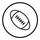 American Rugby ball icon