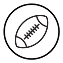 American Rugby ball icon