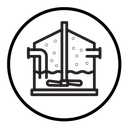 Anaerobic digestion biomass icon