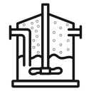 Anaerobic digestion biomass icon