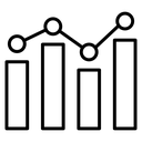 Analytic Bar Line Chart icon