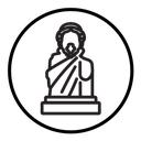 Ancient statue icon