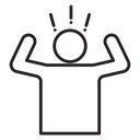 Angry human icon