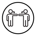 Angry people conflicts icon
