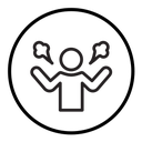 Angry person icon