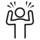 Angry person icon